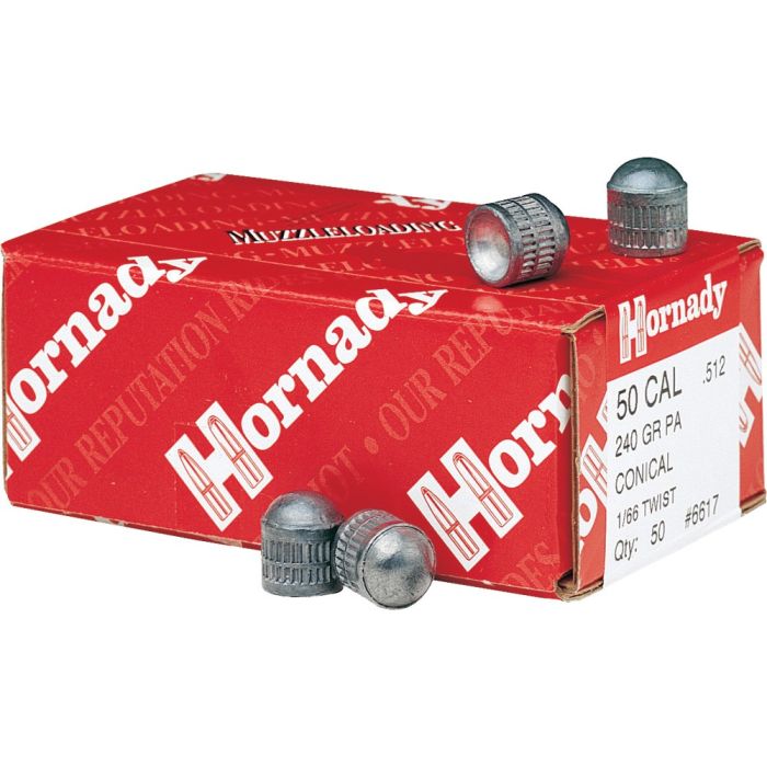 Balles coniques 50 CAL 240 gr PA Conical x 50 Hornady 6617
