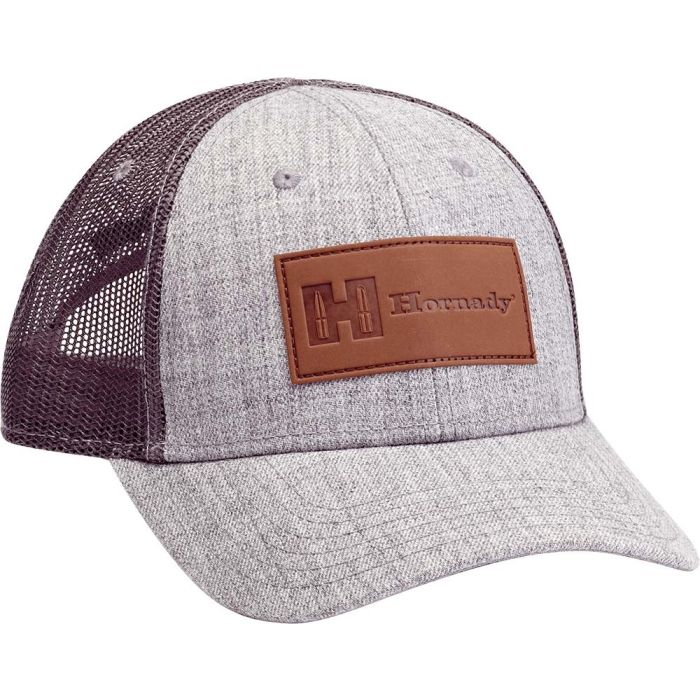 Casquette Hornady Gray avec logo cuir 99261