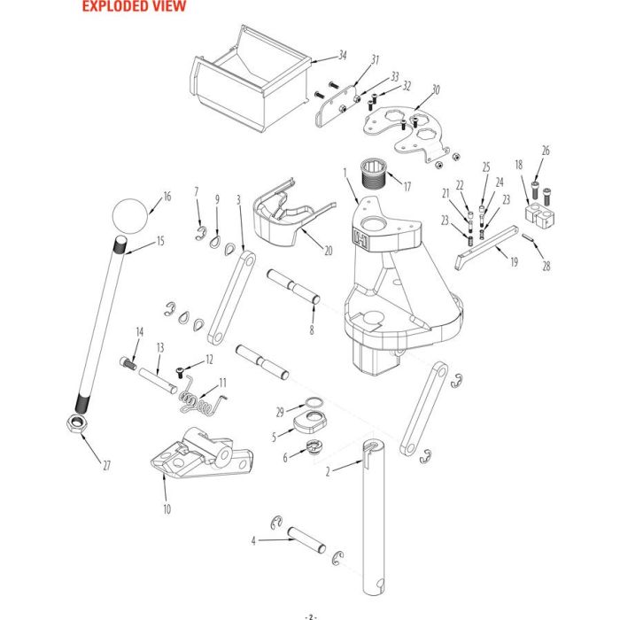 Pièce détachée Hornady Lock-N-Load® Iron "Support latéral de bac" 399668