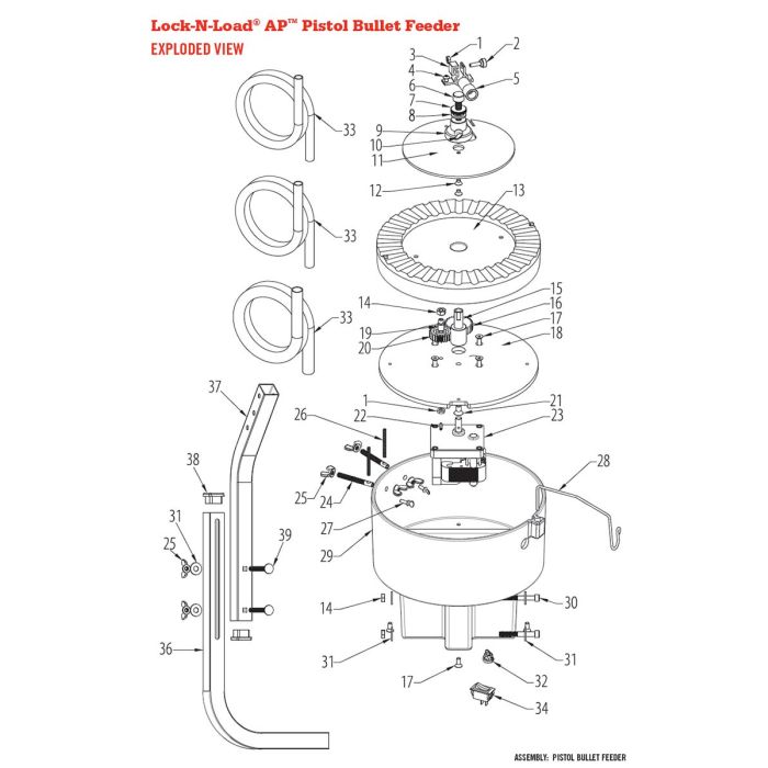 Pièce détachée Hornady Pistol bullet Feeder "Spur Gear 1.2000 P.D., 24 Tooth"