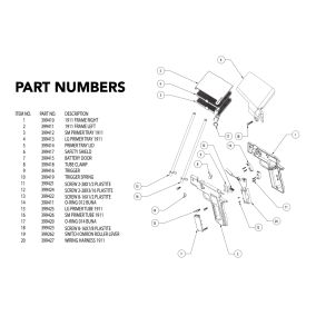 Pièce détachée Hornady Lock-n-Load Remplisseur automatique 1911 "LG Primer Tray"