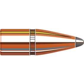 Balles 22 CAL .224 55GR SP AVEC CANNELURE x 100 Hornady
