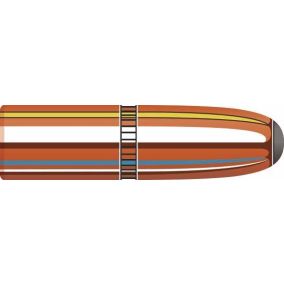 Balles 25 Cal .257 117 gr InterLock RN  x 100 Hornady