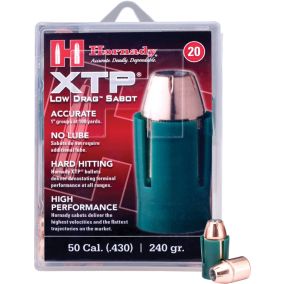 Balles 44 Cal 240 gr HP XTP® avec sabot Low Drag 50 Cal