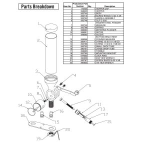 Pièce détachée Hornady LNL Powder Mesure "Handle assembly"